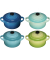 4x1 Le Creuset Mini Braeterset m.Deckel 10x5cm, Meeresbrise