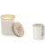 Kerzen 6513911 Feder beige 7x7x8,5cm ca. 30 Stunden Brenndauer