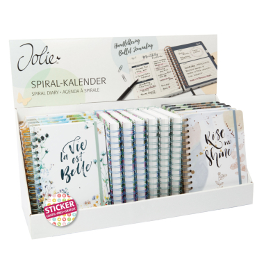 Spiralbuchkalender Inspire A5 2027 sort.
