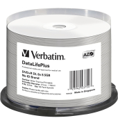 1x50 Verbatim DVD+R Double Layer 8x Speed 8,5GB thermal printable