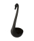 Swanky Schwarz Suppenkelle