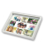 Photo Tray white 45x35 Holz Fototablett 9 Bilder W006