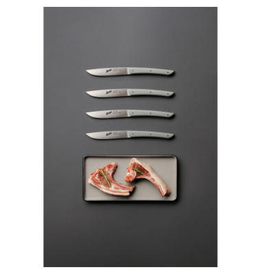Steakmesser-Set 4-tlg. Color grigio