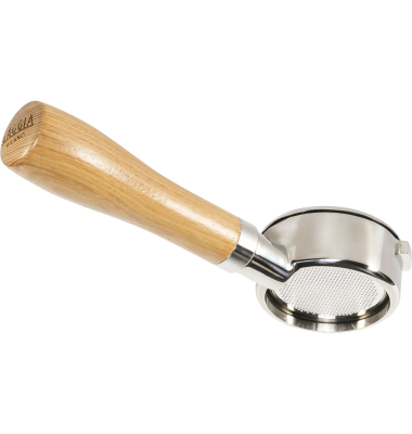Holzsiebtr&auml;ger bodenlos Edelstahl und Eschenholz