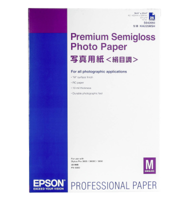 Premium Semigloss Photo A 2, 25 Blatt, 251 g S 042093