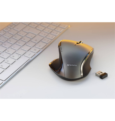 Wireless Desktop Mouse Deluxe 8 Button Blue LED 49041