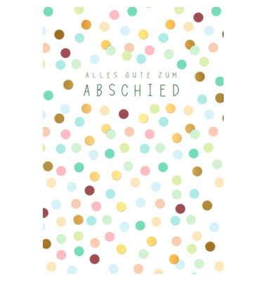 Abschiedskarte