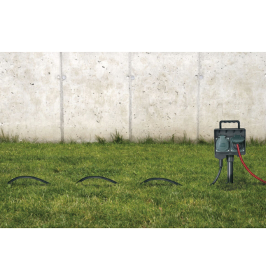 4-Fach Gartensteckdose mit Erdspiess