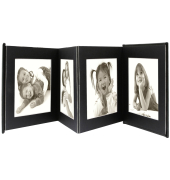 Leporello schw. 8x10x15 Kunstleder 8 Bilder A66DC2 8PH