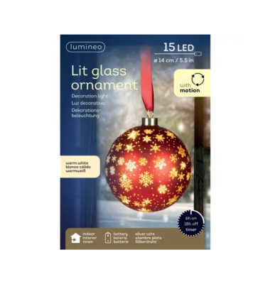 Kugelleuchte LED 14cm rt/ws