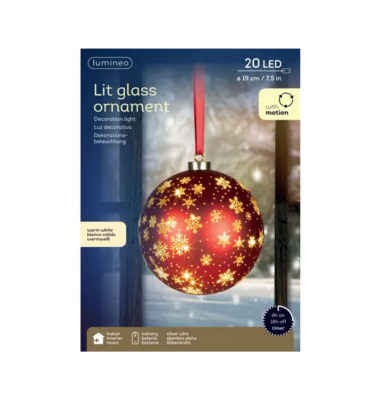 Kugelleuchte LED 19cm rt/ws