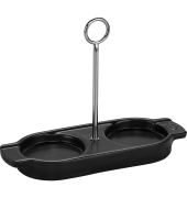 Linea Ceramic M&uuml;hlen- untersetzer satin black 18 cm