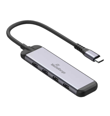 Verteiler USB-C 3.2PD silberschwarz