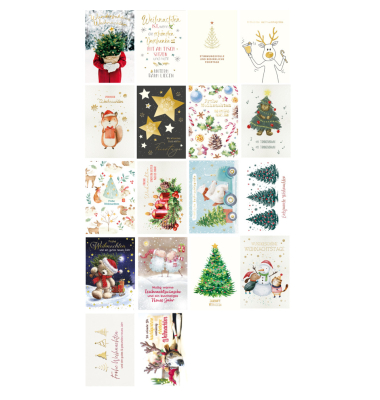Weihnachtskarte sortiert