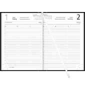 Buchkalender 876-0721, Natura, anthrazit, 1 Tag / 1 Seite, 14,5x21cm (BxH), 2027