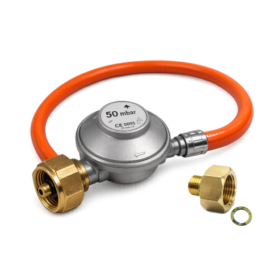 Gas Anschluss-Set 50mBar 1,5kgh, 80 cm Schlauch