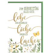 Geburtstagskarten 5510065 11,5x17 cm 115mm x 170mm (BxH) bunt