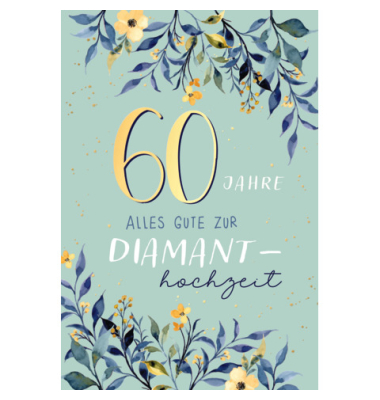 Diamantene Hochzeitskarte