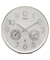  Wanduhr 12989, wei&szlig;/silber