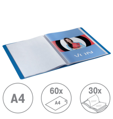 Sichth&uuml;llenmappe PP A430 H&uuml;llen blau