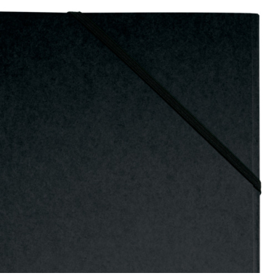 Ordnungsmappe Karton A4 6tlg. schwarz