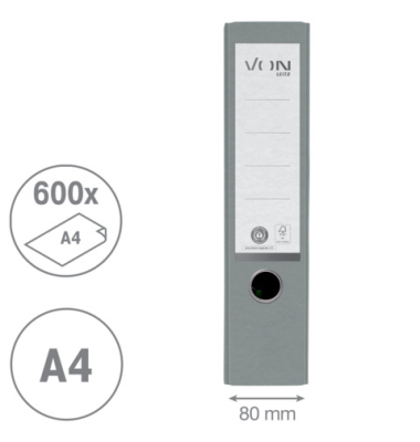 Ordner A480mm RecKart grau