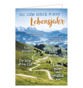 Geburtstagskarte Wandern