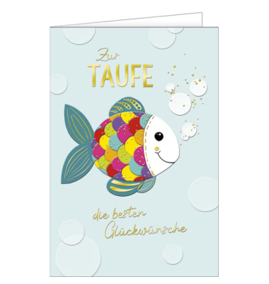 Gl&uuml;ckwunschkarten 32-10002 11,5x17 cm 115mm x 170mm (BxH) bunt