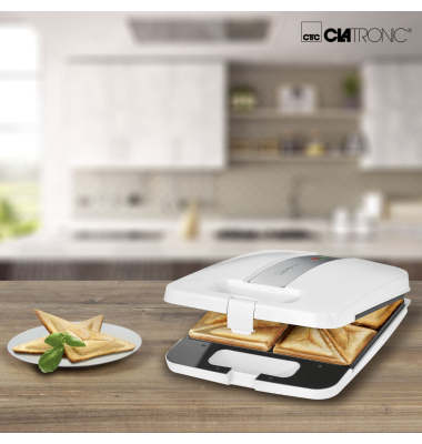 ST 3629 wei&szlig; 4 fach 4 fach Sandwichtoaster