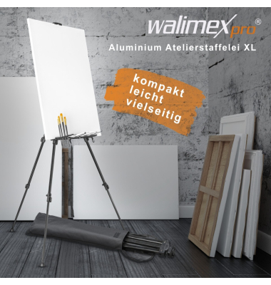 pro Atelierstaffelei Aluminium XL 180cm