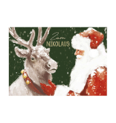 D.T. Weihnachtspostkarte Nikolaus