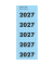 Inhaltsschilder ZLA-06227, 2027, blau, 