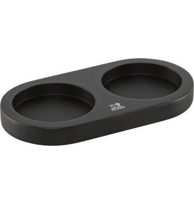 Linea Bambus M&uuml;hlen- untersetzer 16cm mattschwarz