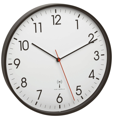  Wanduhr 60.3537.01, schwarz/wei&szlig;