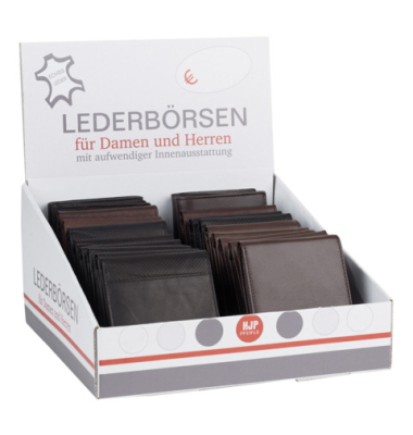 Geldb&ouml;rse RFID Leder sortiert