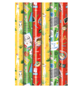 Geschenkpapierrolle 2mx70cm sort.