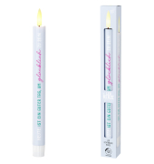 Stabkerze LED Happy Greetings blau