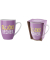 Kaffeebecher Happy Greetings violett