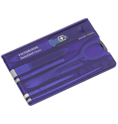 SWISSCARD blau transparent