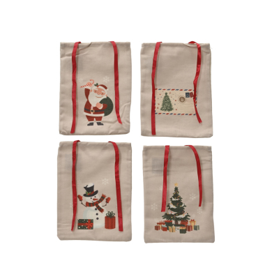 Weihnachtlicher Geschenktasche