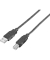 USB-Kabel 128860, 1,8m, USB-A auf USB-B, schwarz