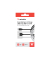 USB-Kabel Essentials Sync & Charge 32393, 2 x 1m, wei&szlig;