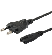 Netzkabel C7 auf 2pin Euro 3m sw