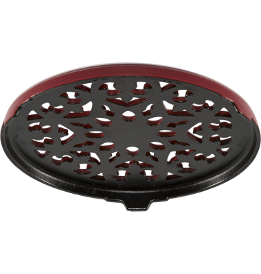 Topfuntersetzer rund 23 cm kirschrot