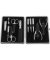 Manik&uuml;re Pedik&uuml;re Set 10tlg., Leder, schwarz