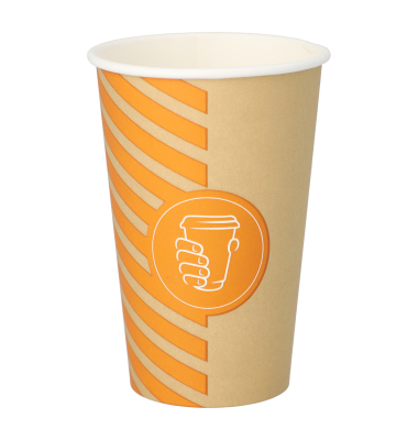 Papstar Trinkbecher Coffee Line 0,3l 50St