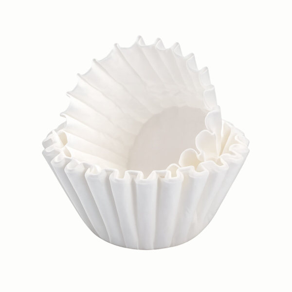 Korbfiltertüten für Kaffeemaschinen mit 90er-Korbfilterspiegel 90 x 250 mm reißfest Papier weiß 250 Stück