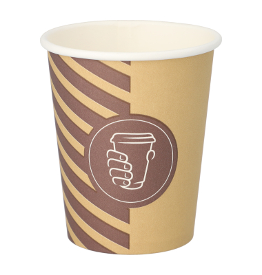 Papstar Trinkbecher Coffee Line 0,2l 50St