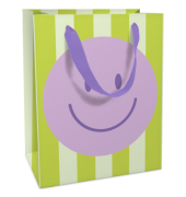 Geschenktragetasche Grinsi gr&uuml;nflieder