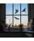 Fensteraufkleber Vogelsilhouette sw 5St